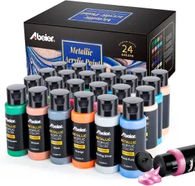Abeier 783907411543 Metallic 2.03 Fl Oz Pack Of 24 Random Color Stone #2