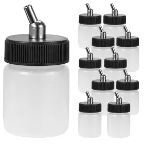Abest 519630705518 New 10pcs Dual Action Airbrush Plastic Bottle Jar 22cc / Standard Sucti