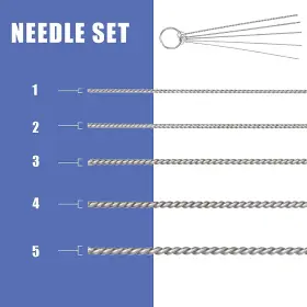 Abest 706090940812 3 Set Airbrush Spray Cleaning Repair Tool Kit Stainless Steel Needle Brush #2