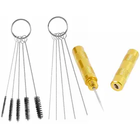 Abest 706090940812 3 Set Airbrush Spray Cleaning Repair Tool Kit Stainless Steel Needle Brush