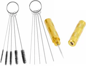 Ab0801g50 Abest 3 Set Airbrush Spray Cleaning Repair Tool Kit Stainless Steel Needle Brush