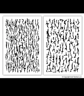 Acid Tactical 767571912131 Tree Bark Paint Stencils Mylar Camo Duck Jon Boat Camouflage 2 Designs