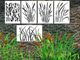 B2r123g Acid Tactical Jon Boat Camouflage Stencils Cattails Bottomland Diy Camo Painting