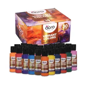 Ac-5226 Acro Color Acrylic Pouring Paint Set - 30 Basic Neon Metallic And Pastel Co... Fast Ship