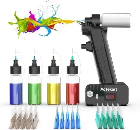 Actekart 705353494703 No-clean Airbrush Kit With Disposable Nozzle 50pcs X 0.2mm And 100pcs 0.3mm