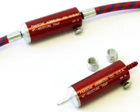 Airbrush 445038033058 Moisture Trap For Air Hose Medium Red