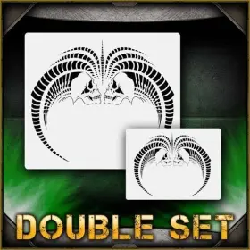 Airsick Stencils 723810972731 Biomech 7 Airbrush Stencil Template Paint