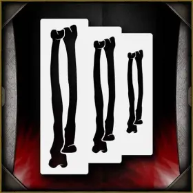 Airsick Stencils 723810972793 Bones 1 Airbrush Stencil Template Paint