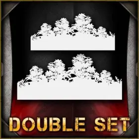 Airsick Stencils 723810972892 Bushes Airbrush Stencil Template