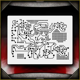 Airsick Stencils 723810973035 Circuit Board 1 Airbrush Stencil Template