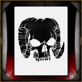 Airsick Stencils 723810975473 Skull 24 Airbrush Stencil Template Airsick Stencils 723810975473 Skull 24 Airbrush Stencil Template