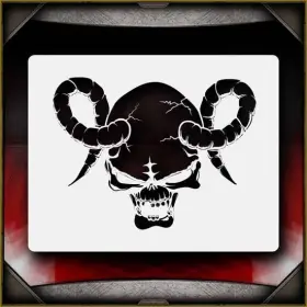 Airsick Stencils 723810975701 Skull 4 Airbrush Stencil Template