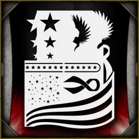 Airsick Stencils 723810976487 Stars And Stripes 1 Airbrush Stencil Template