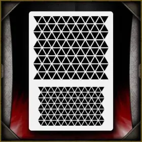 Airsick Stencils 723810976678 Triangle Pattern Texture Airbrush Stencil Template