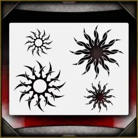 Airsick Stencils 723810976722 Tribal 5 Airbrush Stencil Template