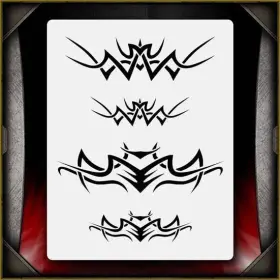 Airsick Stencils 723810976746 Tribal 7 Airbrush Stencil Template