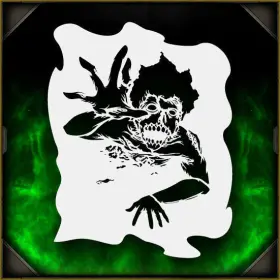 Airsick Stencils 723810977019 Zombie Crawler 4 - Airbrush Stencil Template Zombies