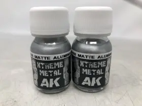 Ak488 Ak Interactive Xtreme Metal 488 Matte Aluminium Acrylic Paint 30ml 2x