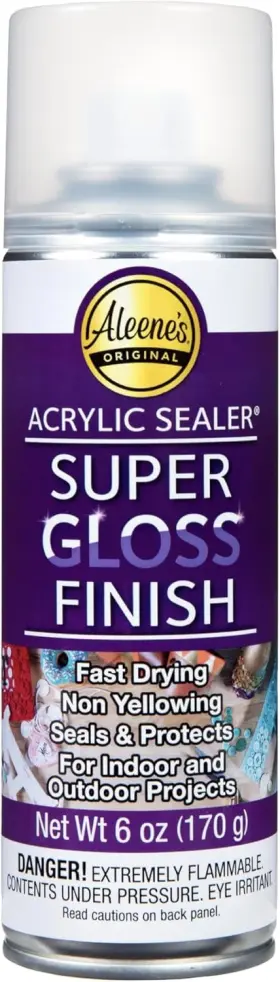 40662 Aleenes Spray Acrylic Sealer Super Gloss Clear Finish For Diy Crafts