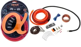 Aak0g Alphasonik Premium 0-gauge Complete Car Amplifier Installation Kit