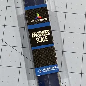 3230-5 Alumicolor 12-inch Aluminum Engineer Hollow Scale For School Office Art And #3