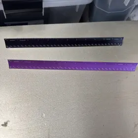 3030ruler Alumicolor 647020305052 Lot Of 2 Architect Purple And Black Inch Drafting
