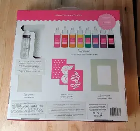 34011361 American Crafts Fashion It Yourself Damask Love Air Brush Kit 14 Piece Set #3