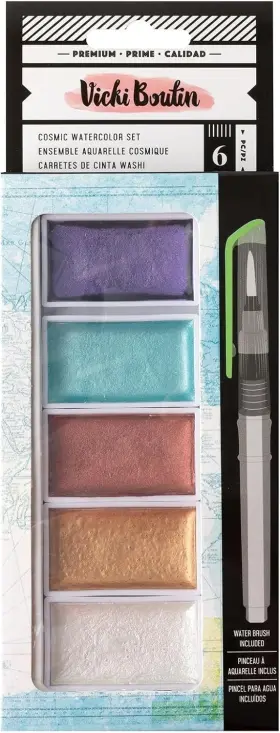 34014119 American Crafts Vicki Boutin Where To Next Cosmic Watercolor Metallic