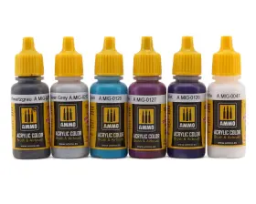 Abja.mig-7157 Ammo By Mig Abja.mig7157 Purple Mechas Color Airbrush Acrylic Paint Set