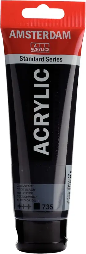 T1709-735 Amsterdam Standard Series Acrylic Tube 4.05 Fl Oz Pack Of 1 Oxide Black
