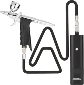Anesty 691161133104 Ahppro High Pressure Cordless Airbrush Kit Portable Air Hose