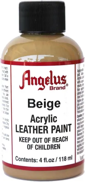 Angelus 041468685484 Acrylic Leather Paint Beige 4oz 4 Fl Oz Pack Of 1