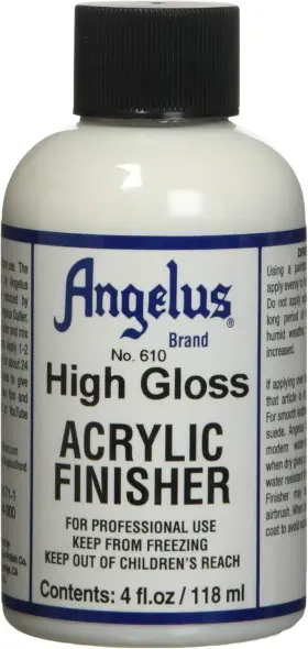 Angelus 086366610046 610 High Gloss Acrylic Finisher Clear 4 Fl Oz Pack Of 1