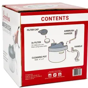 Angelus 086366998007 Airbrush Cleaning Pot Glass With Holder Cleans Airbr #3