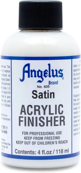 Angelus 096749983711 Acrylic Leather Paint Satin Finisher 4 Fl Oz Pack Of 1