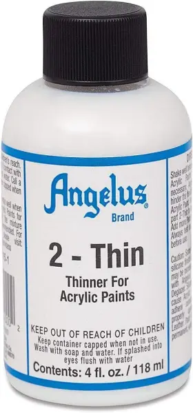 43216-84870 Angelus 2-thin Acrylic Leather Paint Additive - Reduces 4 Fl Oz Pack Of 1