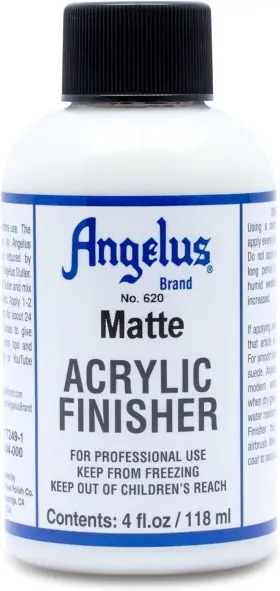 4332947320 Angelus Brand Acrylic Leather Paint Matte Finisher 4 Fl Oz Pack Of 1