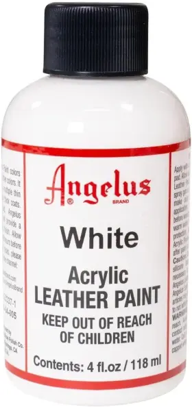 4336967717 Angelus Acrylic Leather Paint 4oz White 4 Fl Oz Pack Of 1