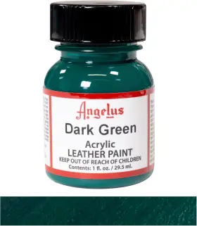 Angelus 700175603524 Acrylic Leather Paint Dark Green 1oz 1 Fl Oz Pack Of #2