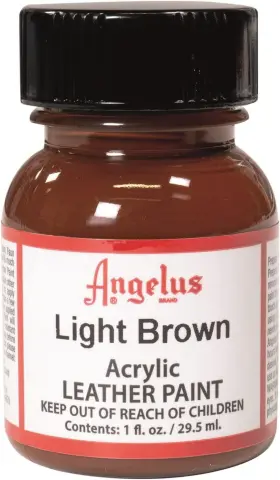 720-01-021 Angelus Acrylic Leather Paint 1 Fl Oz Pack Count Of Light Brown