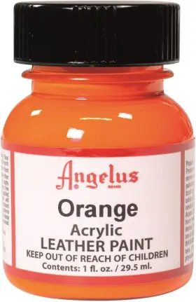 720-01-024 Angelus Acrylic Leather Paint 1oz Orange 1 Fl Oz Pack Of