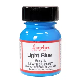 720-01-041 Angelus Acrylic Leather Paint For Shoes 1 Fl Oz Pack Of Light Blue