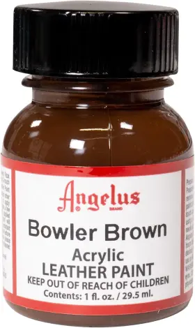 720-01-273 Angelus Acrylic Leather Paint 1 Fl Oz Pack Of Bowler Brown