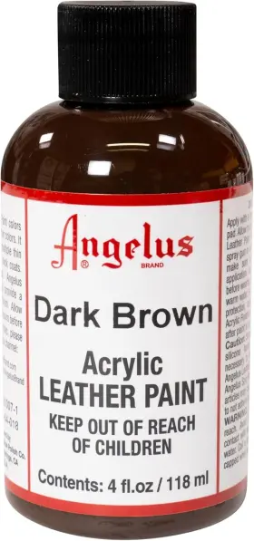720-04-018 Angelus Dark Brown Acrylic Leather Paint 4 Fl Oz Pack Of 1