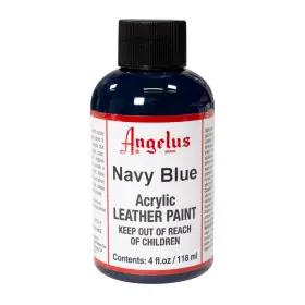 Angelus 720-04-042 Acrylic Leather Paint 4 Fl Oz Pack Of 1 Navy Blue