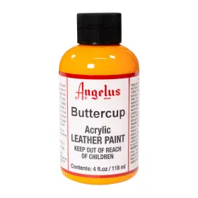 720-04-198 Angelus Acrylic Leather Paint 4 Fl Oz Pack Of 1 Buttercup