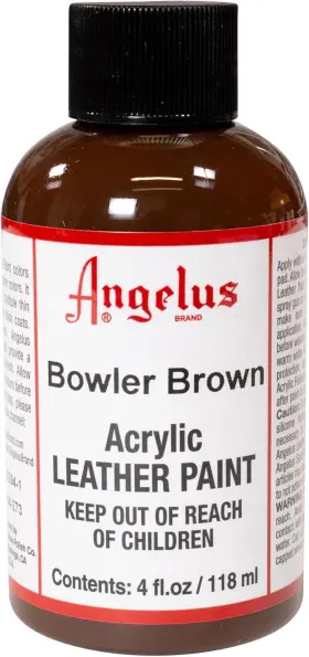 720-04-273 Angelus Acrylic Leather Paint 4 Fl Oz Pack Of 1 Bowler Brown
