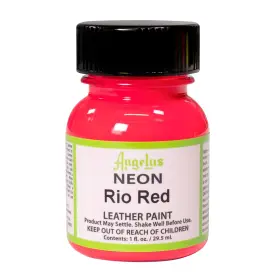 725-01-120 Angelus Neon Leather Paint 1 Oz. Rio Red Fl Oz Pack Of