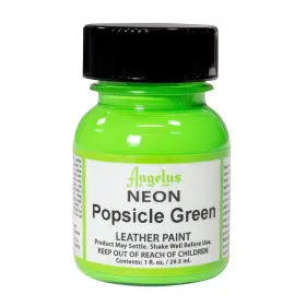725-01-126 Angelus Neon Leather Paint 1 Oz. Fl Oz Pack Of Popsicle Green