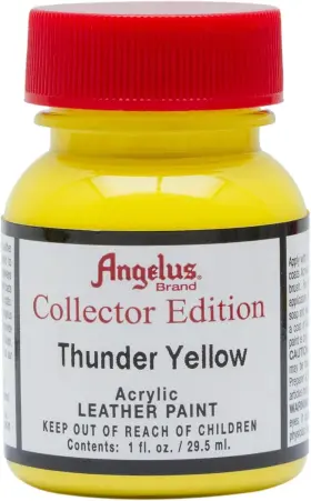727-01-344 Angelus Collector Edition Leather Paint 1 Count Pack Of Thunder Yellow